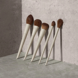 Morphe 5-Piece Face Brush Set, X Ariel Signature, Cream