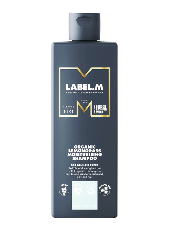 

Label.M Organic Lemongrass Moisturising Shampoo for All Hair Types, 300ml