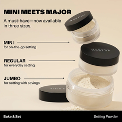 Morphe Mini Bake and Set Soft Focus Setting Powder, 2.6gm, Beige