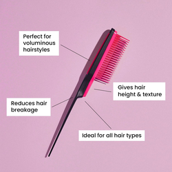 Tangle Teezer Back-Combing Hairbrush, Pink Embrace