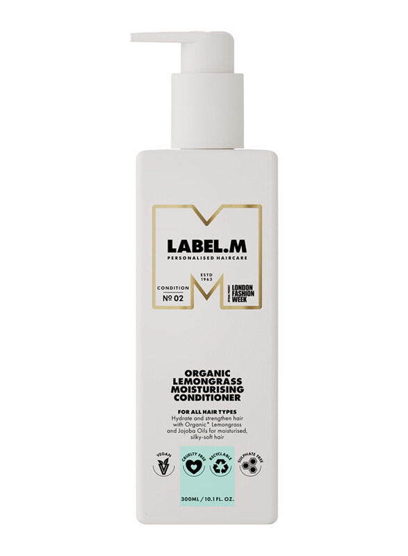 

Label.M Organic Lemongrass Moisturising Conditioner for All Hair Types, 300ml