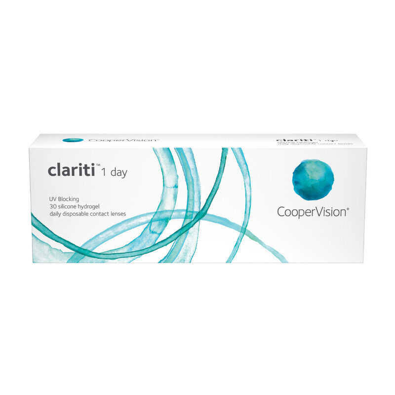 

Cooper Vision Clariti 1 Day 30 Pack, Daily Disposable Contact Lenses, Clear Contact Lenses