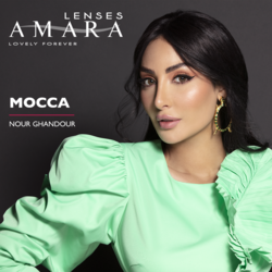 Amara Mocca Monthly Disposable Pack Of 2, Colored Contact Lenses, Unisex, Cosmetic Contact Lenses, Brown Contact Lenses