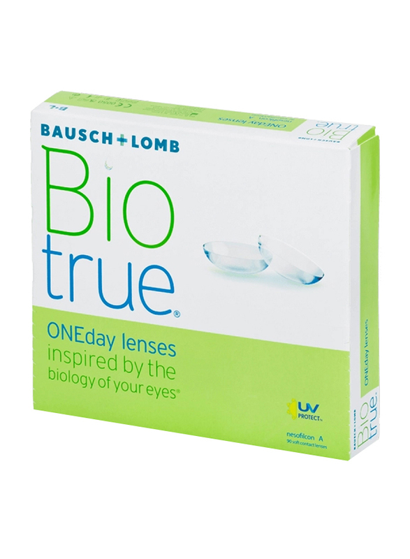 Biotrue One Day Pack Of 90 Lenses, Daily Disposable Contact Lenses, Clear Contact Lenses