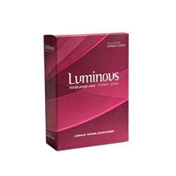 Luminous Amber 3 Months Disposable Pack Of 2, Colored Contact Lenses, Unisex, Cosmetic Contact Lenses, Gray Contact Lenses