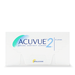 Acuvue 2 Pack Of 6 Lenses, 2 Week Disposable Contact Lenses, Clear Contact Lenses