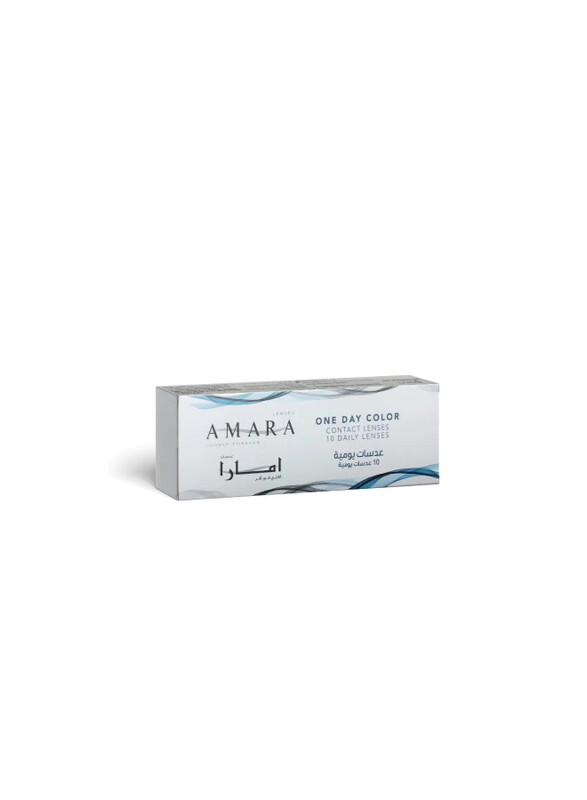 Amara One Day Sugar Pack Of 10 Daily Disposable Contact Lenses, Colored Contact Lenses, Unisex, Cosmetic Contact Lenses, Gray Contact Lenses