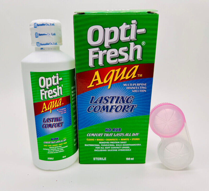 

Opti Fresh Aqua Solution Purpose Disinfection Solution for Soft Contact Lenses 150ml, Contact Lenses Solution