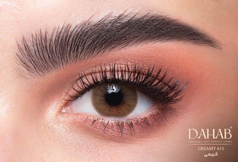 

Dahab Creamy 9 Months Disposable Pack Of 2, Colored Contact Lenses, Unisex, Cosmetic Contact Lenses, Hazel Contact Lenses
