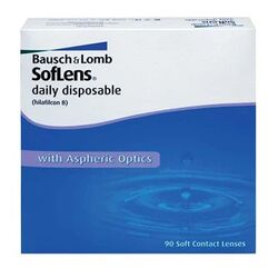 SofLens One Day Pack Of 90 Lenses, Daily Disposable Contact Lenses, Clear Contact Lenses