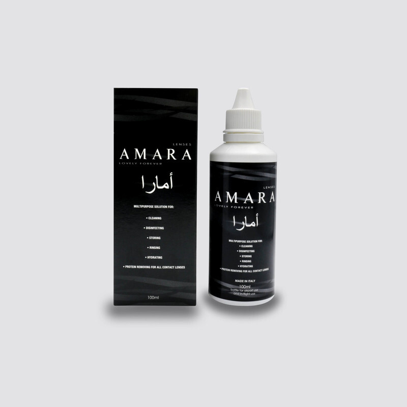 Amara Multi Purpose Disinfection Solution for Soft Contact Lenses 100ml, Contact Lenses Solution