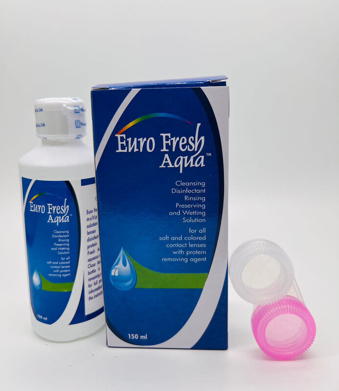 

Euro Fresh Aqua Solution Purpose Disinfection Solution for Soft Contact Lenses 150ml, Contact Lenses Solution