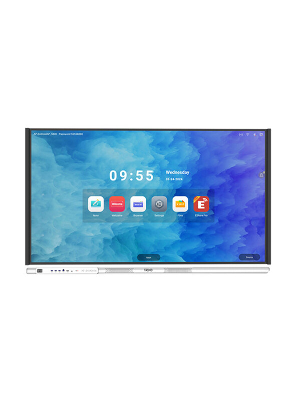 

Trend Q Series 86" Interactive Flat Panel, 4K UHD QLED Display, 16GB RAM, 256GB ROM, Android 13, AI Conferencing & Multi-Touch-High End Model, TR-IFQ8