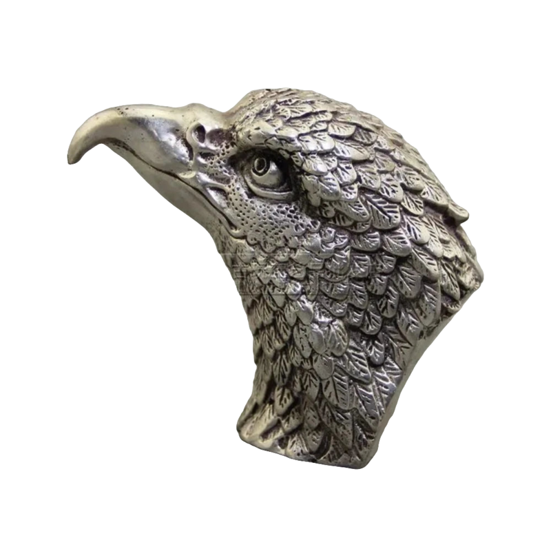 House of Avana Bronze Silver Eagle Head Sculpture for Home Decoration