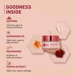 Plum Saffron & Kumkumadi Oil Glow Bright Moisturizer with SPF 35 Brightens Skin & Enhances Glow Fights Dark Spots & Dull Skin UVA & UVB Protection All Skin Types 100% Vegan 50 g