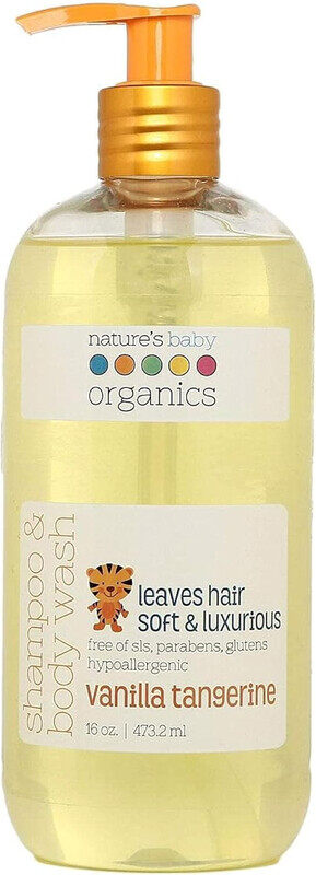 

Nature's Baby Organics Shampoo and Body Wash - Vanilla Tangerine 16 oz