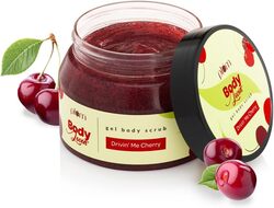 Plum BodyLovin' Body Scrub Drivin' Me Cherry Gel Body Scrub Skin Brightening Tan Removal Sulphate & Paraben Free 100% Vegan 200 g