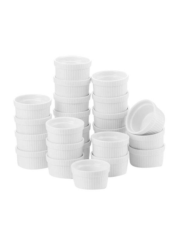 

Mash 24-Piece 8oz Ceramic Ramekins, White