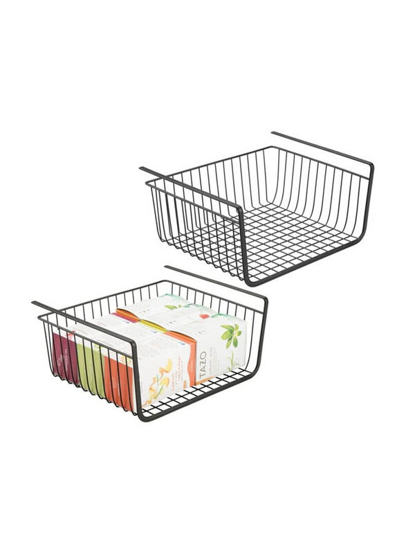 

Mash Metal Wire Under Shelf Basket, 30cm, 2 Piece, Black