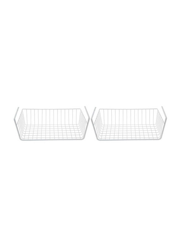 

Mash Metal Wire Under Shelf Basket, 45cm, 2 Piece, White