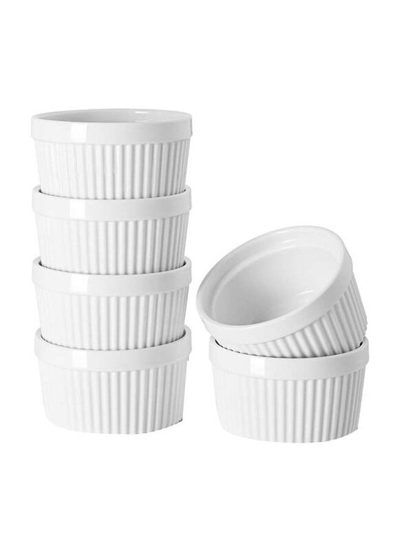 

Mash 6-Piece 4oz Ceramic Ramekins, White
