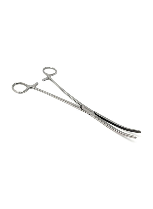 

Generic High Precision Locking Curved Hemostat Forceps 10" Pliers with Full Serrated Jaws, Silver