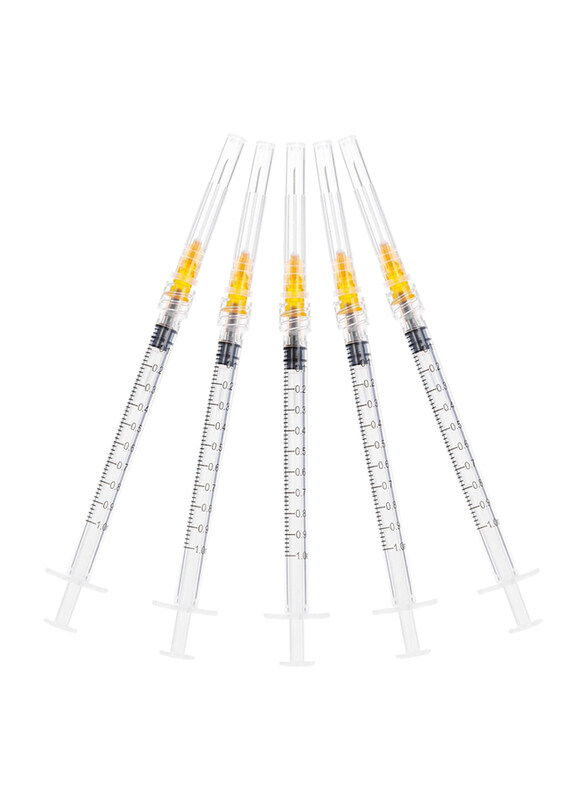 

Generic Disposable 1cc/ml Luer Lock 25G Tool, 20 Pieces, Clear