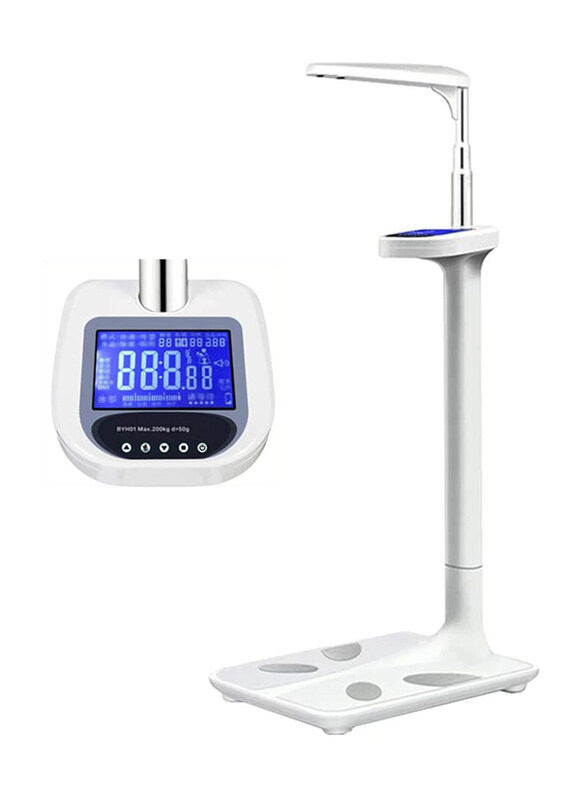 

Generic Digital Physician 440Ib Capacity Ultrasonic Height and Weight Scale, White