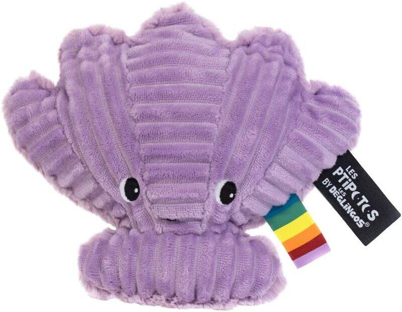 

Les Deglingos Pipotos Shell Soft Toy Mauve Purple