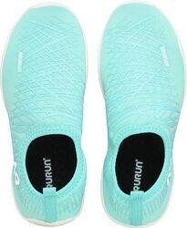 AquRun Edge White/Mint Beach Running Shoes for Toddler/Youth