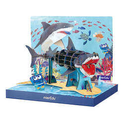 MierEdu Eco 3D Puzzle - Great White Shark (113 Pieces)