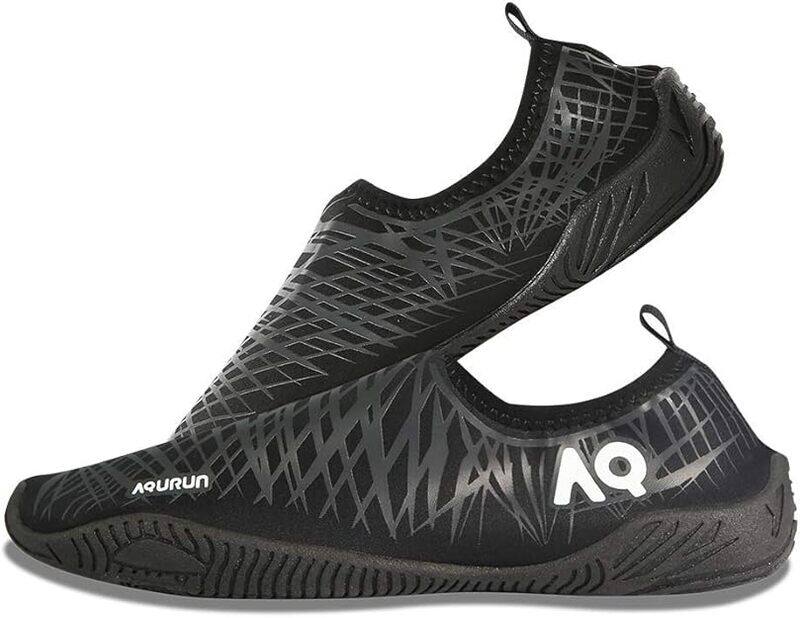 AQURUN EDGE Black - Beach Running Shoes for Toddlers & Youth