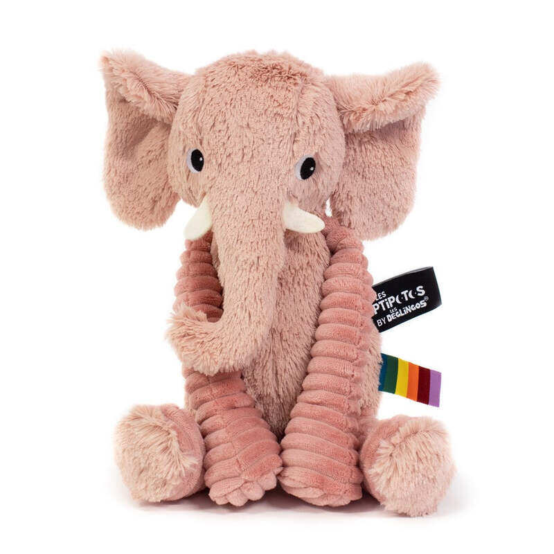 

Les Deglingos Dimoitou pink elephant plush toy