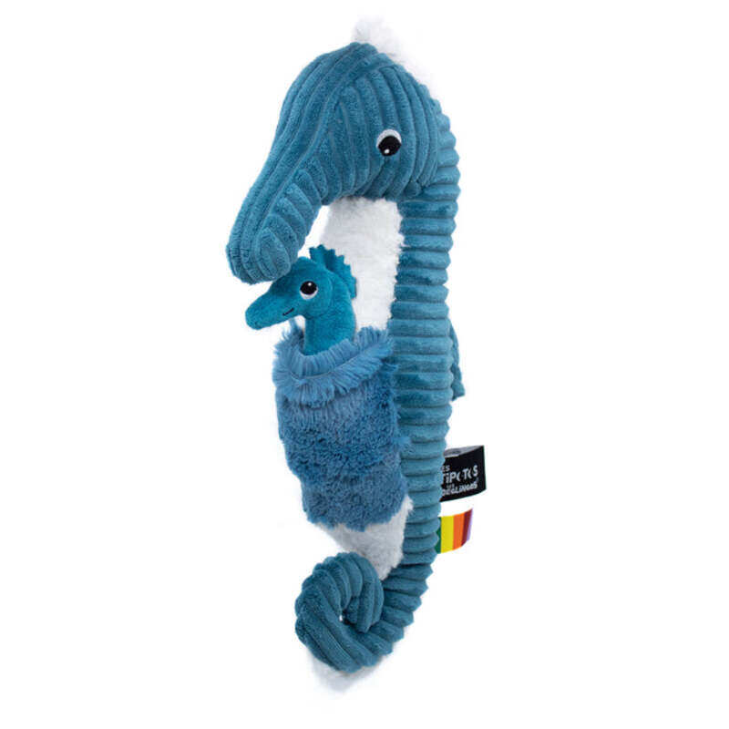 

Les Deglingos Papadou Seahorse Dad and Baby Blue