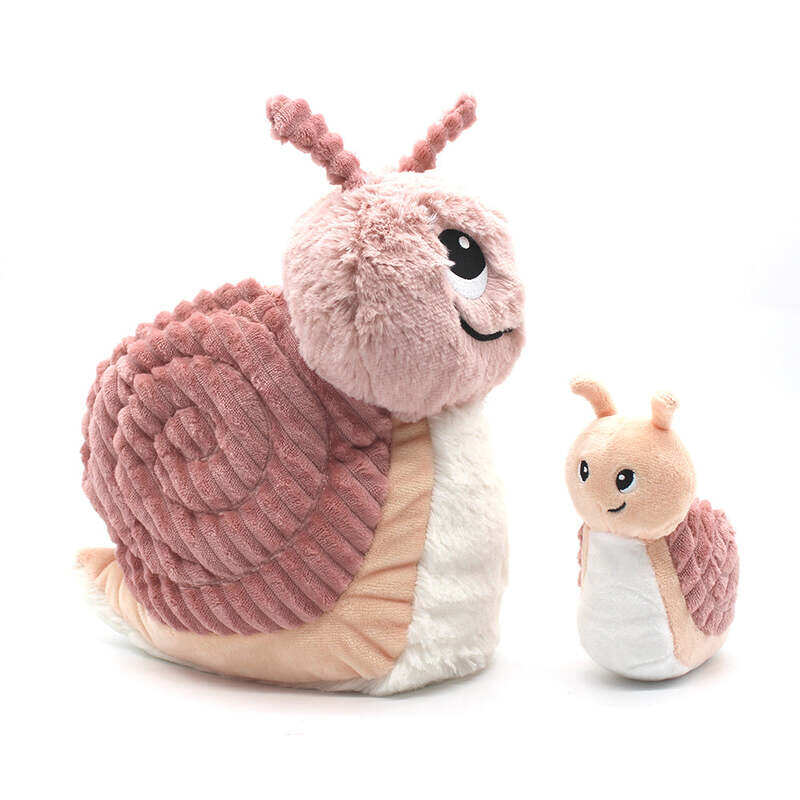 

Les Deglingos Speedou snail plush mother and her pink baby