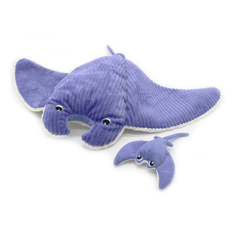 

Les Deglingos Mantalou the Manta Ray Mom & Baby Plush Toy - Soft & Cuddly Lilac,72 cm Large Plush with Hidden Baby,Perfect for Kids & Nursery Decor