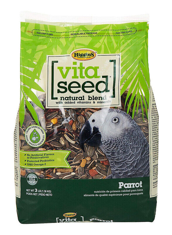 

Higgins Vita Seed Natural Blend Parrot Dry Food, 1.36 Kg