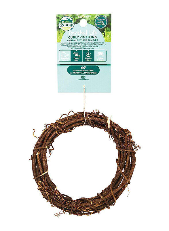 

Oxbow Enriched Life Curly Vine Ring, Brown