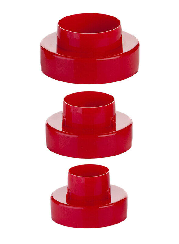 

Tescoma 6-Piece Round Double Sided Round Cookie Cutter, Red