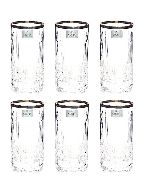 

Solitaire 6-Piece Hiball Tumbler Glass Set, GB/TWD 1, Clear
