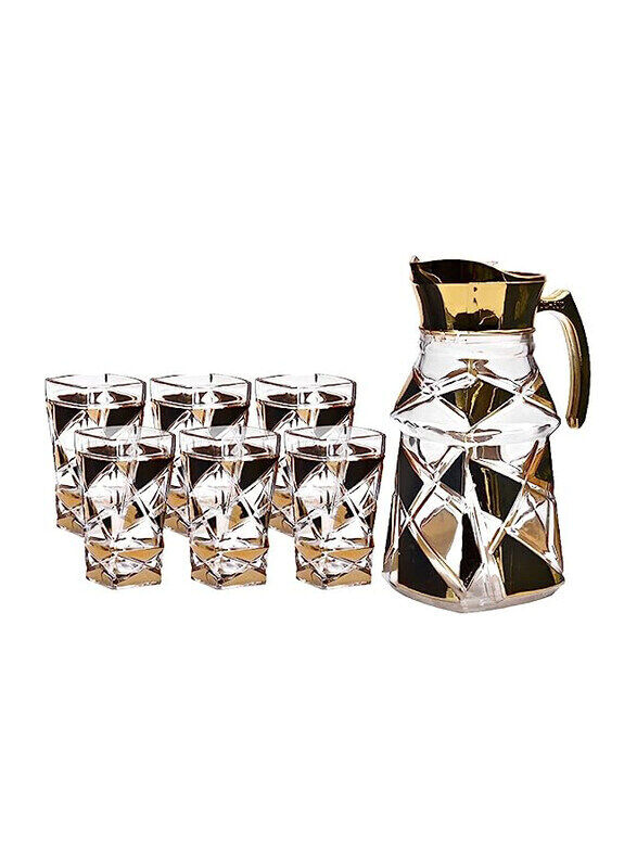 

Fineccg 7-Piece Glass & Jug Set, Multicolour