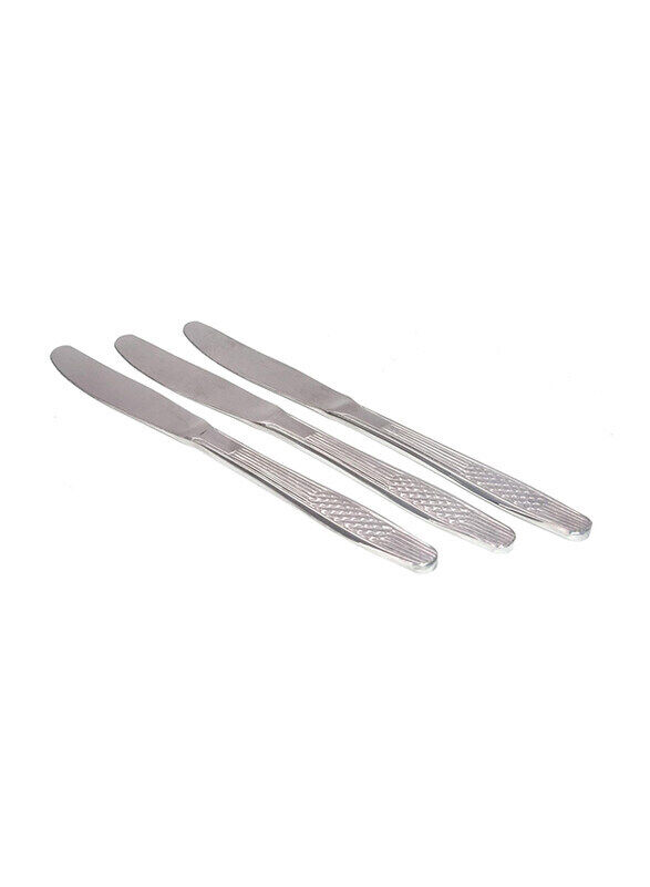 

Kitchen Souq 3-Piece Flecha Tab Knives, 00840010000, Silver