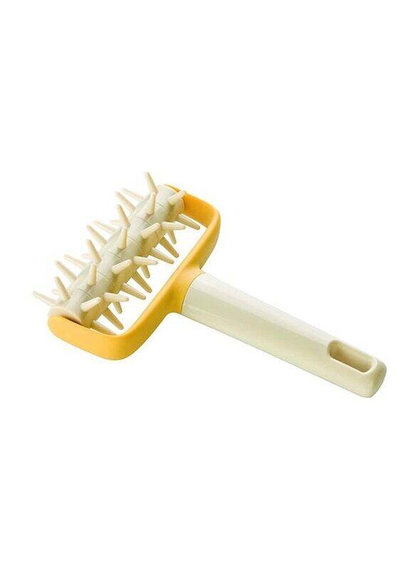 

Tescoma Delicia Blunt Spiked Rolling Pin, White/Yellow