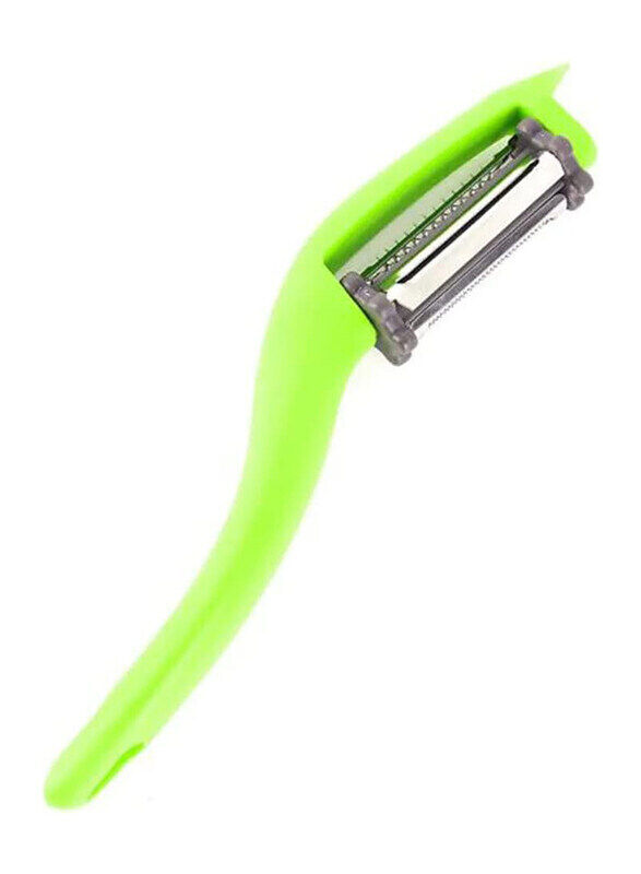 

Classy Touch 22cm Stainless Steel 3 in 1 Peeler, Green/Silver