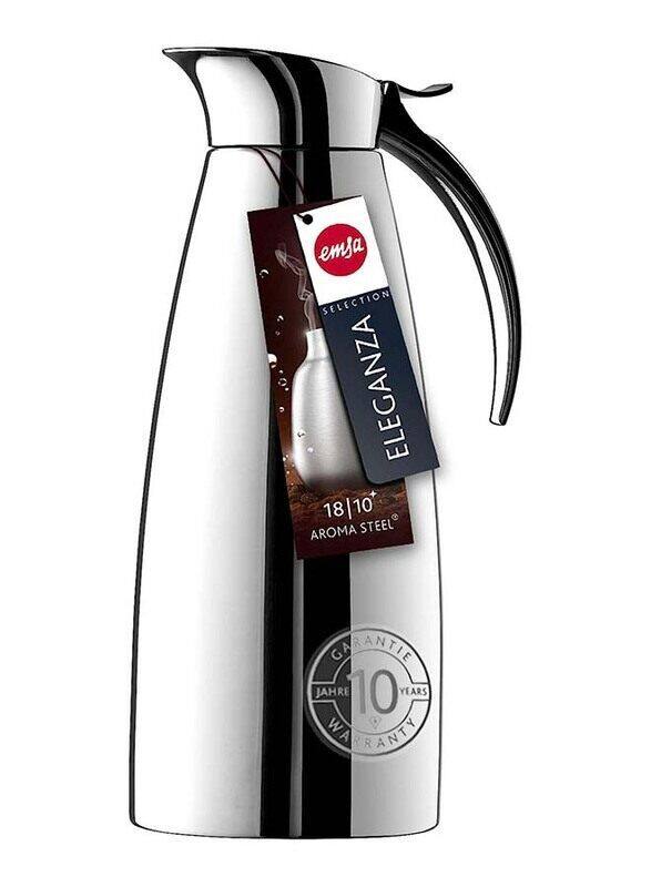 

Emsa 1 Ltr Eleganza Stainless Steel Vaccum Jug, Silver