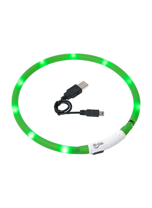 

Karlie Flamingo Visio Light Led Tube Collar Universal Shortenable, 70cm, Green