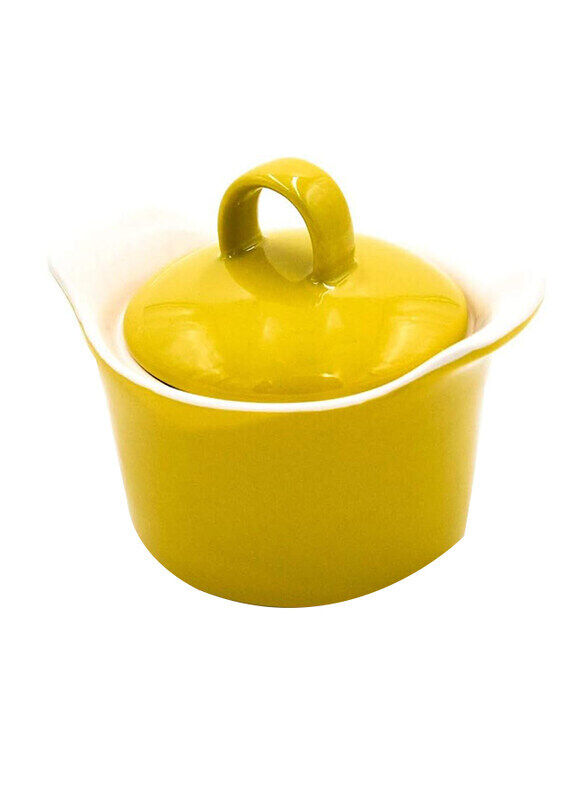 

Gala 10.8cm Sugar Pot Stoneware with Lid, Yellow