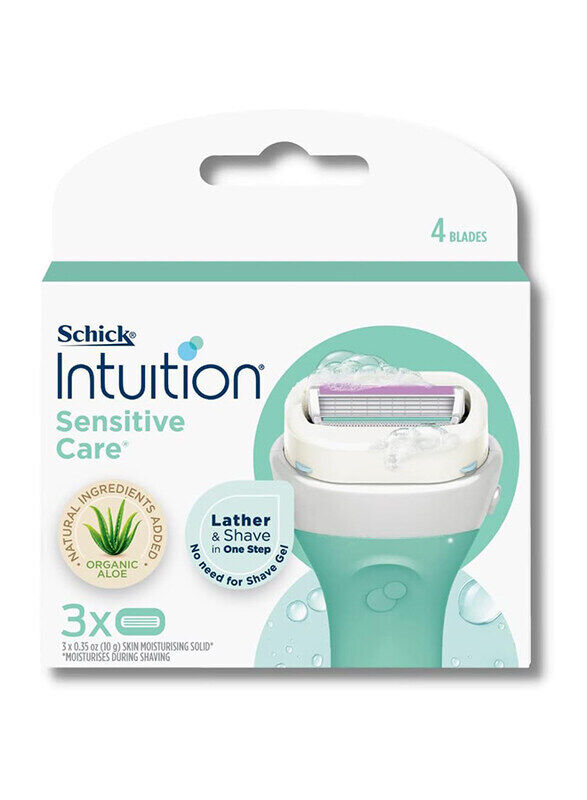 

Schick Intuition Sensitive Care Razor Refill Cartridges, 4 Pieces