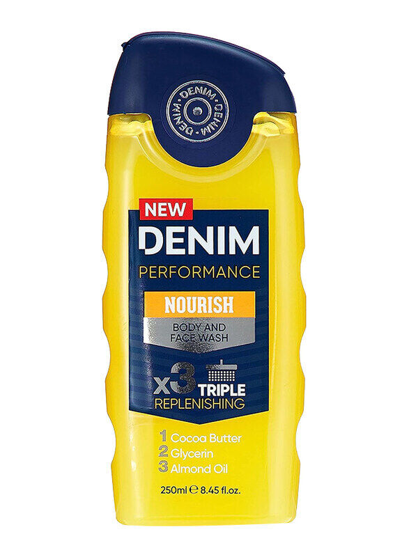 

Denim 2-in-1 Body & Face Wash Nourish, 250 ml