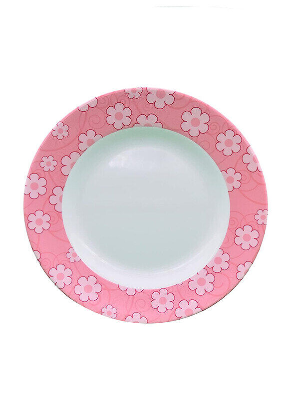 

Malaplast Thailand 8 Inch Deep Plate Spf, P 13-200-1, White/Pink